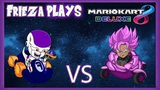 FRIEZA VS ROSE GOKU BLACK IN MARIO KART 8 DELUXE PART 1!