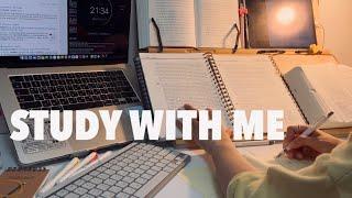 9-HOUR Study With Me,No music, Real sound,keyboard typing, ASMR,pomodoro 50/10