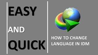 HOW TO CHANGE LANGUAGE IN IDM