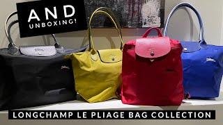 Longchamp Le Pliage Bag Collection and Unboxing! | Longchamp Backpack | Le Pliage Large Tote