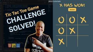 Tic Tac Toe JavaScript Game Challenge Solved - What's the challenge? 