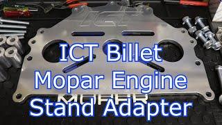 ICT Billet Mopar Engine Stand Adapter