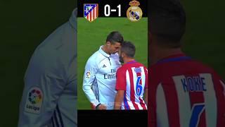 Atletico Madrid vs Real Madrid LaLiga 16/17 #ronaldo #hattrick  #football #youtube #shorts