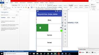 android swipe to delete recyclerview