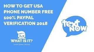 how to get usa phone number free 100% PayPal verification 2018 - 2019 by Joom Tube