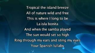 Madonna - La Isla Bonita, Lyrics In Video