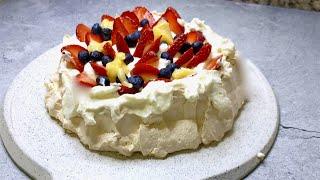 Strawberry Pavlova Recipe Easy | How to make pavlova