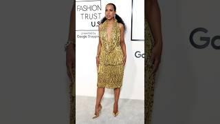 Kerry Washington Golden Glam @ Fashion Trust US Awards #kerrywashington #fashionpolice #burberry