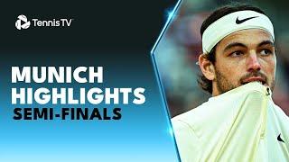 Rune Battles O'Connell; Fritz Faces Van de Zandschulp | Munich 2023 Semi-Final Highlights