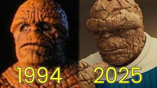 Evolution of The Thing in Fantastic Four Movies (1994-2025)