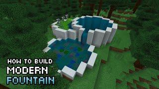 Minecraft: How To Build A Modern Fountain Tutorial