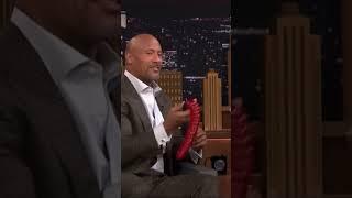 The Rock being weird with a gummy worm #shorts