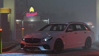 Night Uber Mercedes-Benz E63 AMG Wagon - NVE GTA 5