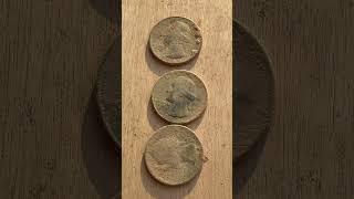 Great finds from Metal Detecting 1938 House!!!  #metaldetecting #coins