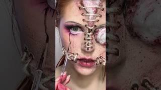 Ripped doll Halloween makeup