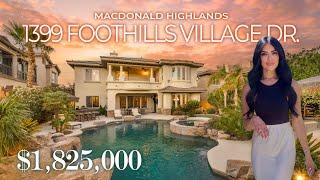 MacDonald Highlands 1399 Foothills Village Dr. Henderson, NV 89012 $1,799,000