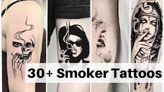 Abstract smoke tattoo | Smoking tattoo images | Pop smoke tattoos - Lets style buddy