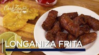 Longaniza Frita | Dominican Fried Sausage | Domincan Street Food | Chef Zee Cooks