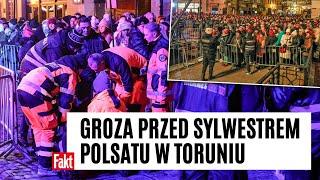 Chwile GROZY na sylwestrze Polsatu w Toruniu. Tłum napierał. Nagle trzeba było wezwać pomoc!