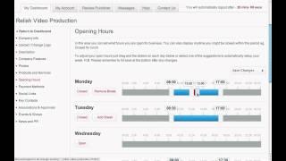 How To Display And Edit The Opening Hours On Your Businessmagnet Advert