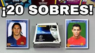 ¡BUSCANDO AL BICHO Y A MESSI EN 20 SOBRES! -  Panini UEFA Champions League 2008-09