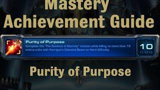 Purity of Purpose Mastery Achievement - Starcraft 2 Legacy of the Void