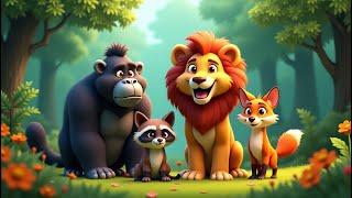Wild Animals in the Jungle-Learn Wild Animals Name |Kids Nursery Rhymes| English rhymes |Toddlers