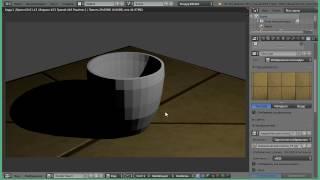 Как сделать стеклянным стакан в Blender