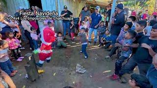 Fiesta Navideña en Cantón Ojo de Agua, Chalchuapa, Santa Ana, Club 4x4 Los Imposibles. El Salvador.