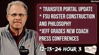 FSU Transfer Portal Update | FSU Football | Jeff Cameron Show | New coach press conference grades