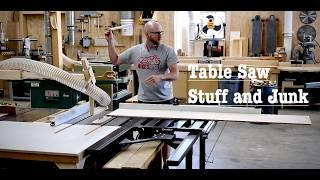 Table Saw install, tune up, slider, out feed