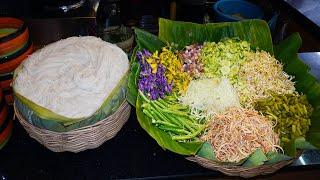 Random Cambodian street food, eating breakfast street food compilation, Khmer food