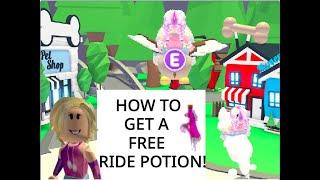 HOW TO GET A FREE RIDE POTION IN ADOPT ME!