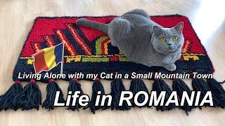 Life in ROMANIA, Fighting Autumn Asthenia, Unboxing with My Cat , Living Alone Vlog, ASMR