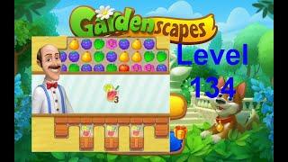 Gardenscapes Level 134 - [2020][No Boosters] solution of Level 134 on Gardenscapes [Hard Level]