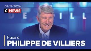 Face à Philippe de Villiers / 1er novembre 2024 (CNews)