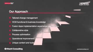 Hitachi Consulting Oracle Fusion HCM services - fix price & time frame implementation offers