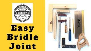 How to join 2 Pieces of Wood in the Corner /using a Bridle Joint