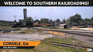 Cordele, Georgia, USA | Virtual Railfan  LIVE !