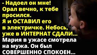 Надоел он мне! Орал вечно, к тебе просился. Я и оставил его в электричке. Любовные истории Рассказ