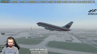 FlyJSim 732 Twinjet V3 Part 2 of 3 - KMSY to KHOU Slant Alpha in X-Plane 11