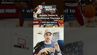 Bubble Teams fighting for their life in March!!! #marchmadness #collegebasketball #cbb