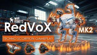 War Robots | Techno Scorpion MK2 Gameplay with Fatal Havoc & Tiger Scatter Weapons | RedVoX WR