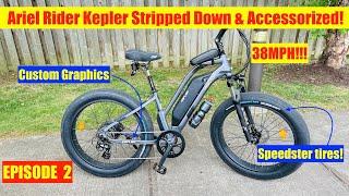 Ariel Rider Kepler 52v eBike Stripped down & accessorized!