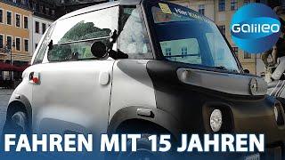 Autofahren mit 15? Das Microcar macht es möglich!| Galileo | ProSieben