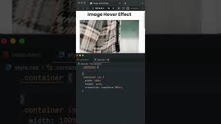 Image Zoom Hover Effect in CSS #shorts