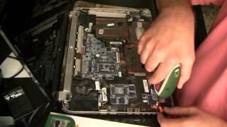 Disassembly HP dv7 Fan cleaning laptop. Разборка, чистка кулера HP dv7. Hewlett-Packard