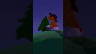 Quizzard night walk #blender #lowpoly #animation