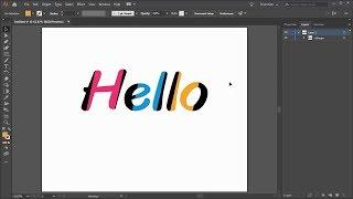 How to make "Text" | Pathfinder Tool | Adobe Illustrator CC 2019