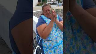 Grandma selling bracelets gets HUGE surprise ️